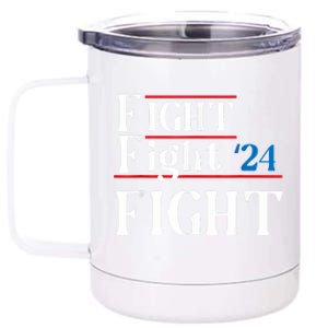 Usa Flag Fight For America 12 oz Stainless Steel Tumbler Cup