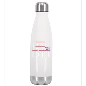 Usa Flag Fight For America Stainless Steel Insulated Water Bottle