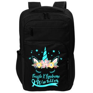 Unicorn Face Fragile X Syndrome Awareness Gift Impact Tech Backpack