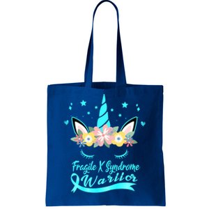 Unicorn Face Fragile X Syndrome Awareness Gift Tote Bag