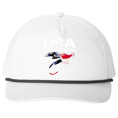 USA Fly Fishing Sport Fishing Fan Snapback Five-Panel Rope Hat