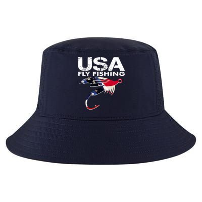 USA Fly Fishing Sport Fishing Fan Cool Comfort Performance Bucket Hat