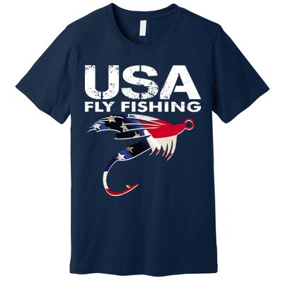 USA Fly Fishing Sport Fishing Fan Premium T-Shirt
