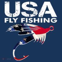 USA Fly Fishing Sport Fishing Fan Premium T-Shirt