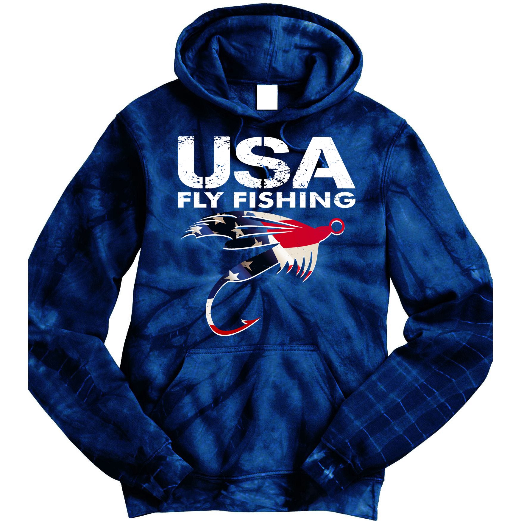 USA Fly Fishing Sport Fishing Fan Tie Dye Hoodie