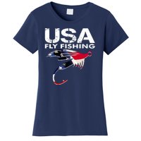 USA Fly Fishing Sport Fishing Fan Women's T-Shirt