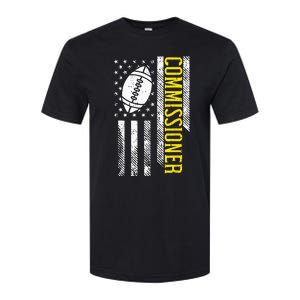 US Flag Fantasy Football Commissioner Commish FFL Patriotic Softstyle® CVC T-Shirt