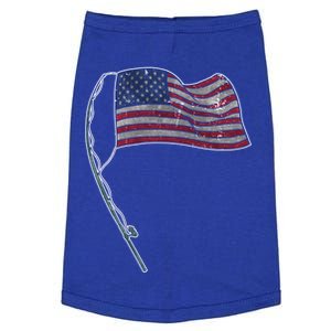 Usa Flag Fishing Sea Bass Fisher 4th Of July Gift Doggie Tank