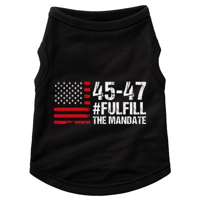 Us Flag Fulfill The Mandate 45 47 Doggie Tank