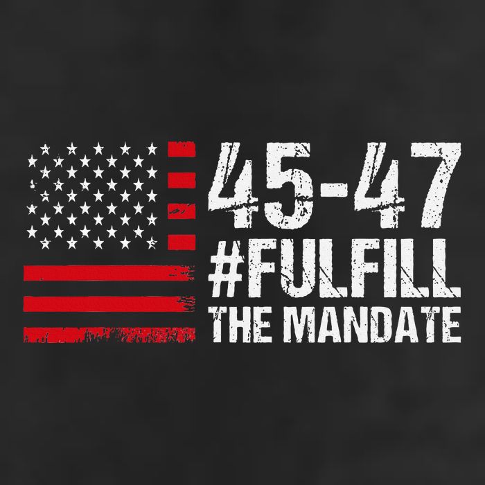 Us Flag Fulfill The Mandate 45 47 Adult Drive Performance Visor