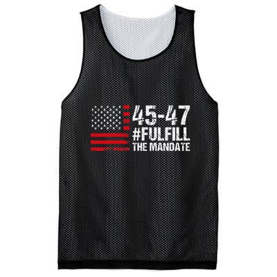 Us Flag Fulfill The Mandate 45 47 Mesh Reversible Basketball Jersey Tank