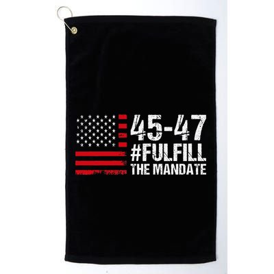 Us Flag Fulfill The Mandate 45 47 Golf Towel