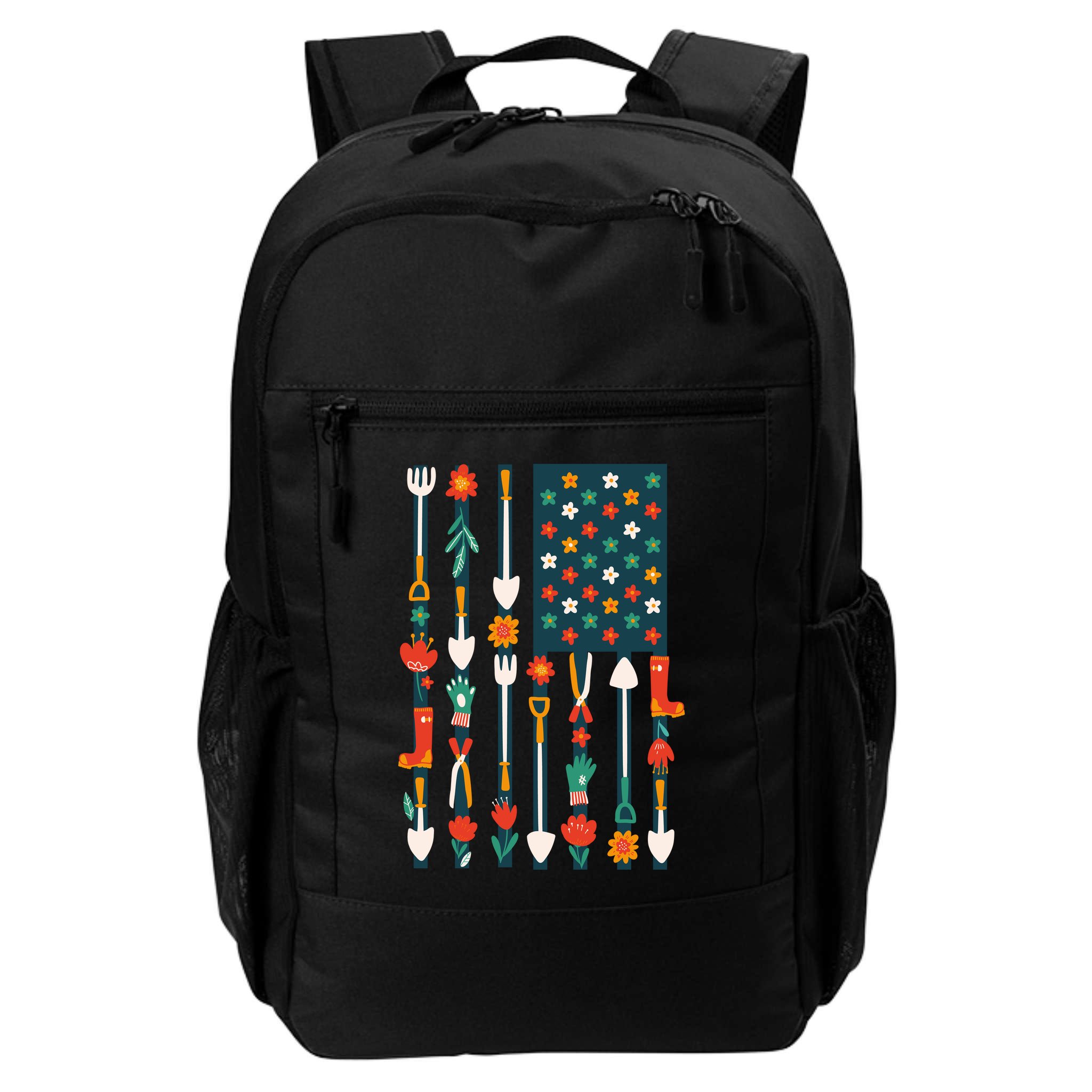 USA Flower Flag Garden Backpack