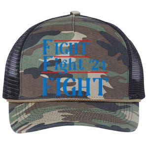 Usa Flag Fight For America Retro Rope Trucker Hat Cap