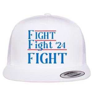 Usa Flag Fight For America Flat Bill Trucker Hat