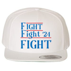 Usa Flag Fight For America Wool Snapback Cap