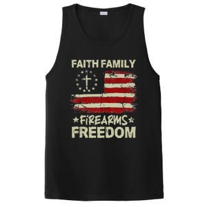 USA Flag Faith Family Firearms Freedom Patriotic PosiCharge Competitor Tank