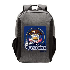 Utah Fishing Flag Of Utah Fishing In Utah Vector Backpack