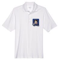 Utah Fishing Flag Of Utah Fishing In Utah Men's Origin Performance Pique Polo