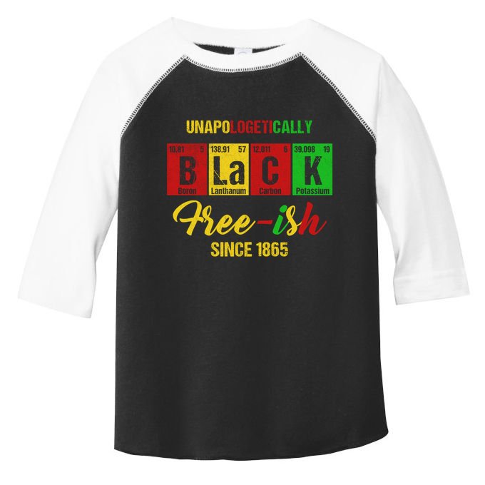 Unapologetically Freemeaningful Giftish 1865 Juneteenth Black History Meaningful Toddler Fine Jersey T-Shirt