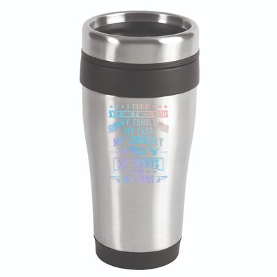 Usa Freedom Good To Be An American Flag Country And Guns Funny Gift 16oz Travel Tumbler