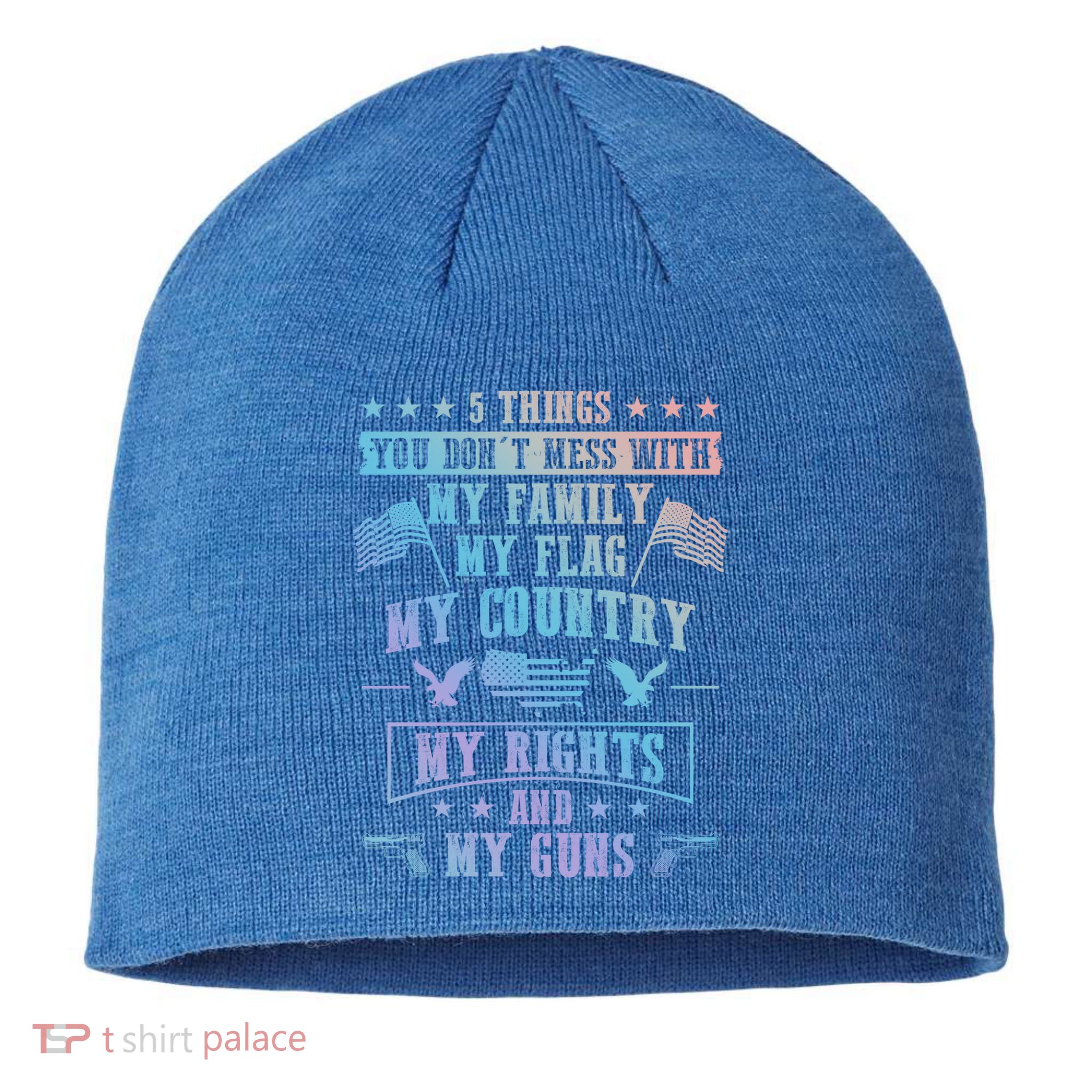 Usa Freedom Good To Be An American Flag Country And Guns Funny Gift Sustainable Beanie