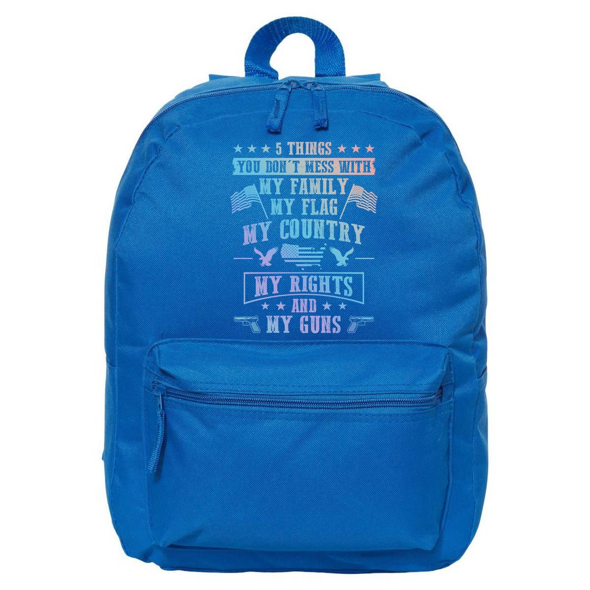 Usa Freedom Good To Be An American Flag Country And Guns Funny Gift 16 in Basic Backpack