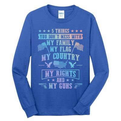 Usa Freedom Good To Be An American Flag Country And Guns Funny Gift Tall Long Sleeve T-Shirt