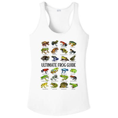 Ultimate Frog Guide Funny Frog Lover Species Guide Ladies PosiCharge Competitor Racerback Tank