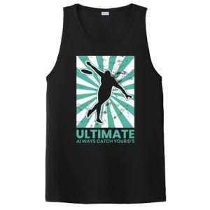 Ultimate Frisbee Gift Catch The Flying Disc Silhouette PosiCharge Competitor Tank