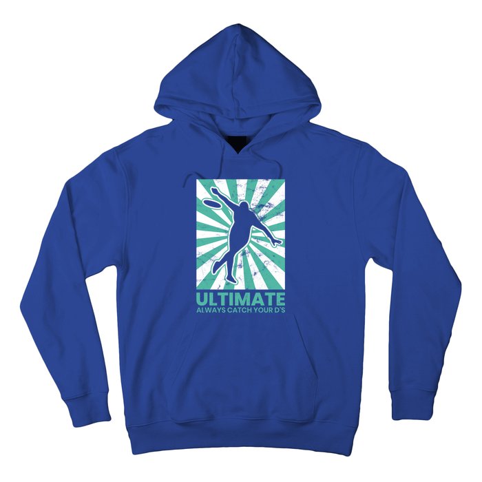 Ultimate Frisbee Gift Catch The Flying Disc Silhouette Hoodie