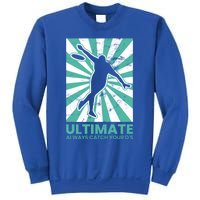 Ultimate Frisbee Gift Catch The Flying Disc Silhouette Sweatshirt