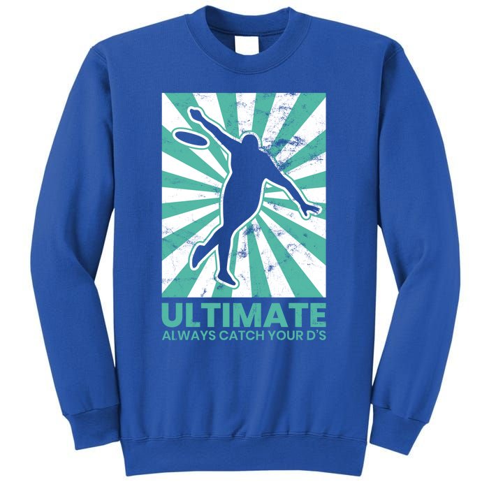 Ultimate Frisbee Gift Catch The Flying Disc Silhouette Sweatshirt