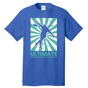 Ultimate Frisbee Gift Catch The Flying Disc Silhouette Tall T-Shirt