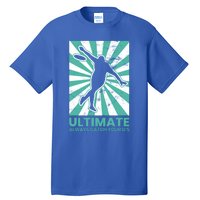 Ultimate Frisbee Gift Catch The Flying Disc Silhouette Tall T-Shirt