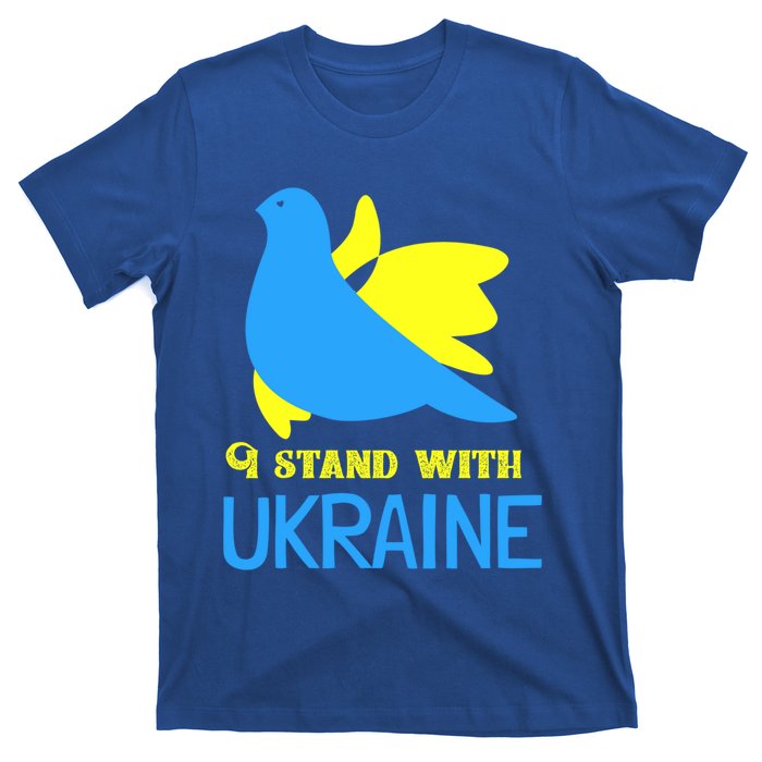 Ukrainian Funny Gift Support Ukrainian Flag I Stand With Ukraine Gift T-Shirt