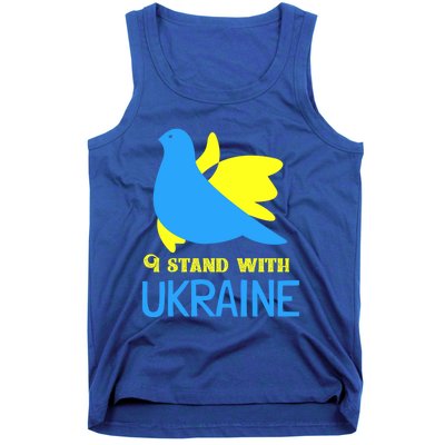 Ukrainian Funny Gift Support Ukrainian Flag I Stand With Ukraine Gift Tank Top