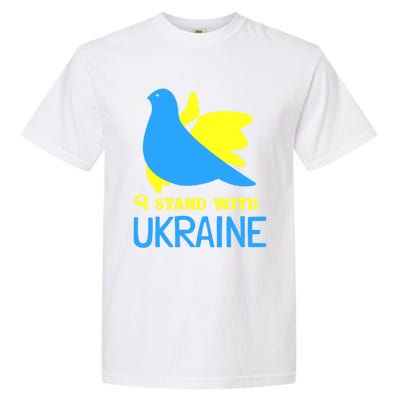 Ukrainian Funny Gift Support Ukrainian Flag I Stand With Ukraine Gift Garment-Dyed Heavyweight T-Shirt