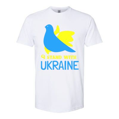 Ukrainian Funny Gift Support Ukrainian Flag I Stand With Ukraine Gift Softstyle® CVC T-Shirt