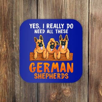 Unique Funny Gift For Ger Shepherd Lovers Moms Dads Sayings Gift Coaster