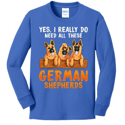 Unique Funny Gift For Ger Shepherd Lovers Moms Dads Sayings Gift Kids Long Sleeve Shirt