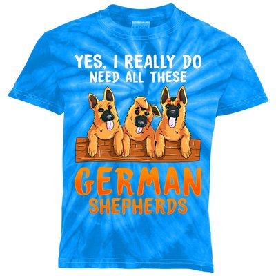 Unique Funny Gift For Ger Shepherd Lovers Moms Dads Sayings Gift Kids Tie-Dye T-Shirt