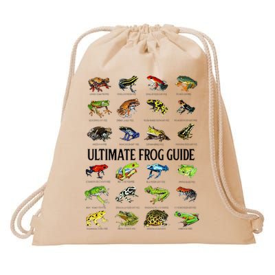 Ultimate Frog Guide Funny Frog Lovers Drawstring Bag