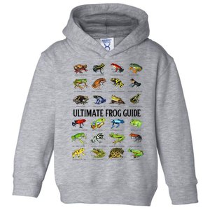 Ultimate Frog Guide Funny Frog Lovers Toddler Hoodie