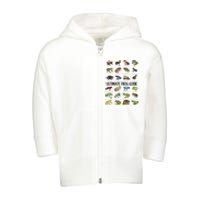 Ultimate Frog Guide Funny Frog Lovers Toddler Zip Fleece Hoodie