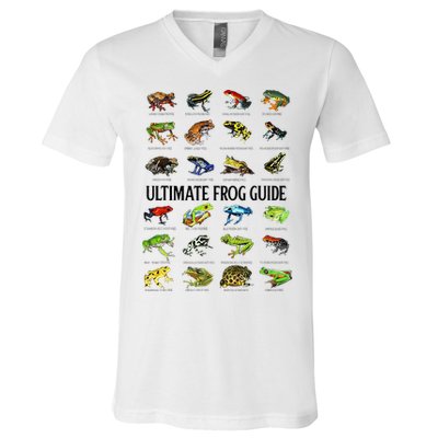 Ultimate Frog Guide Funny Frog Lovers V-Neck T-Shirt