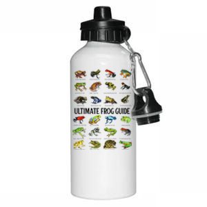 Ultimate Frog Guide Funny Frog Lovers Aluminum Water Bottle