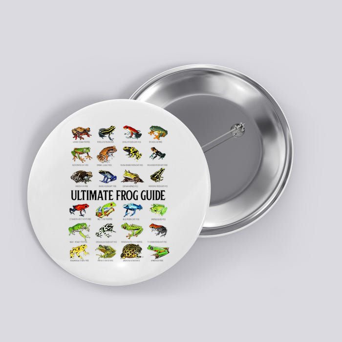 Ultimate Frog Guide Funny Frog Lovers Button