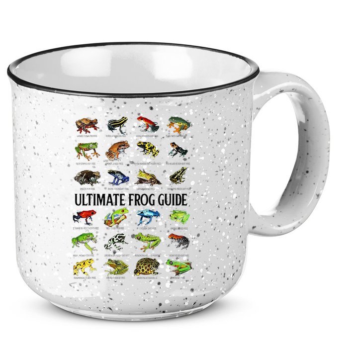 Ultimate Frog Guide Funny Frog Lovers 15oz Campfire Ceramic Mug