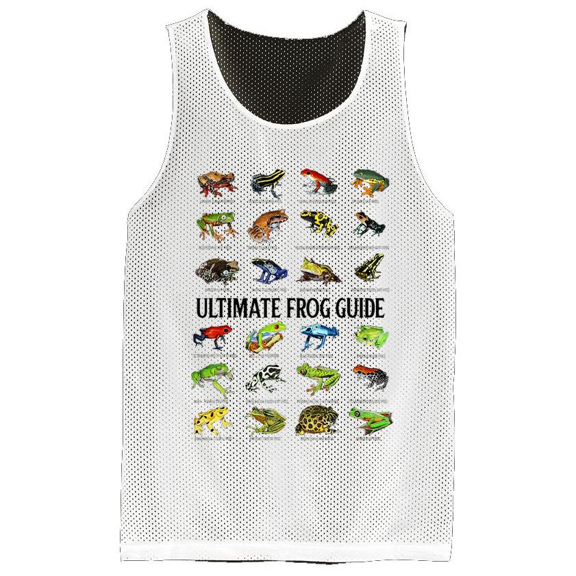 Ultimate Frog Guide Funny Frog Lovers Mesh Reversible Basketball Jersey Tank